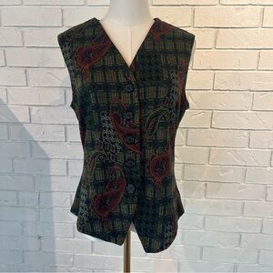 Vintage 90s Confessions Dark Academia Vest M
